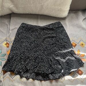 Black and White Polka Dot Skirt